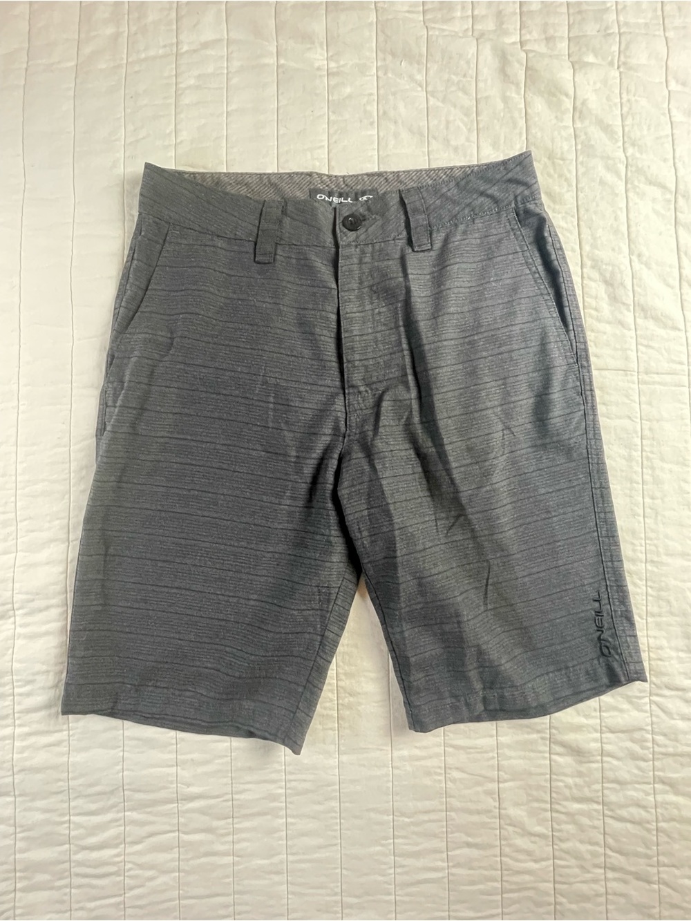 O'Neill Men's Charcoal Flat Front Shorts 29W